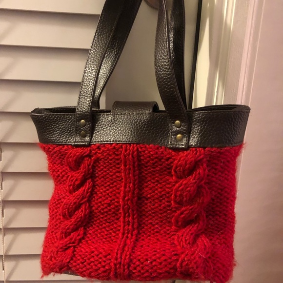 Red Sweater Purse - Picture 2 of 3